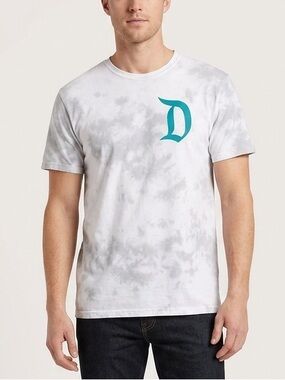 Disney‎ Disneyland Tie-Dye Gray White Welcome to This Happy Place Tee XL